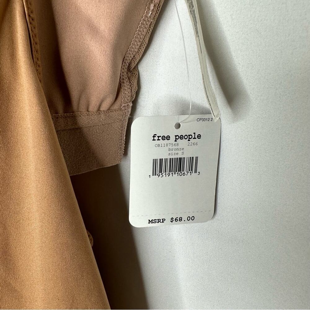 FREE PEOPLE Rise to Run Cami Bronze NWT in Size Small - Picture 5 of 8